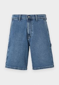 Medium Wash Baggy Painter Jean Shorts - Denim shorts - medium wash
