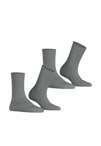 Esprit Diamond Knit 2-Pack - Socken - light greymel
