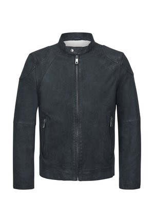 NEVIO - Leather jacket - marine