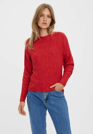 VMRUBELLEFILE BOATNECK - Stickad tröja - goji berry
