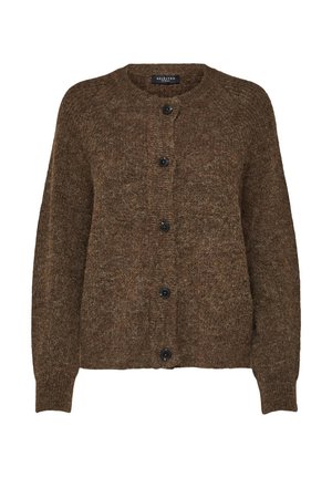 Selected Femme SLFLULU CARDIGAN - Strickjacke - dachshund