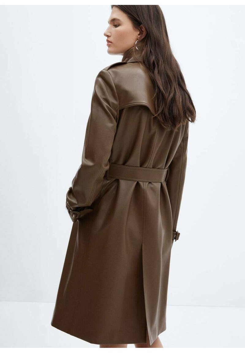 brown trench coat style