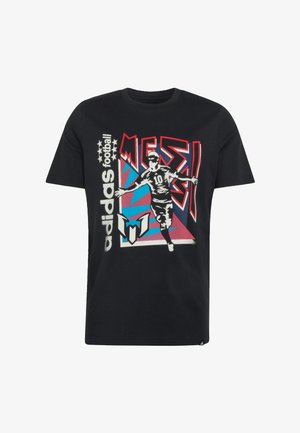 adidas Performance, ADIDAS PERFORMANCE MESSI FUN GRAPHIC T-SHIRT - T-shirt imprimé - black