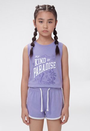 Champion GRAPHIC SLEVELESS SET - Short - purple