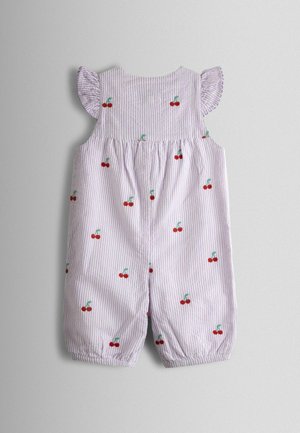 JoJo Maman Bébé, REGULAR FIT - BUTTON FRONT EMBROIDERED - Kezeslábas - purple
