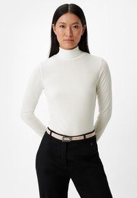 comma Langarmshirt - weiß