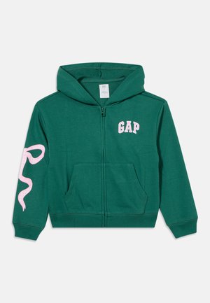 GAP, HERITAGE - Суитшърт с цип - posy green