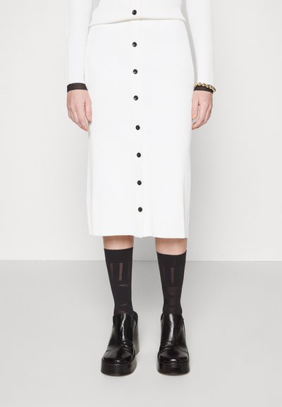Proenza Schouler White Label BUTTON FRONT SKIRT - Φούστα σε γραμμή Α - cream