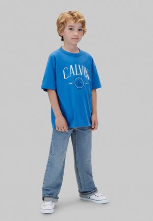 Calvin Klein Jeans, CALVIN KLEIN JEANS KIDS' GRAPHIC LOGO T-SHIRT - Print T-shirt - vallarta blue