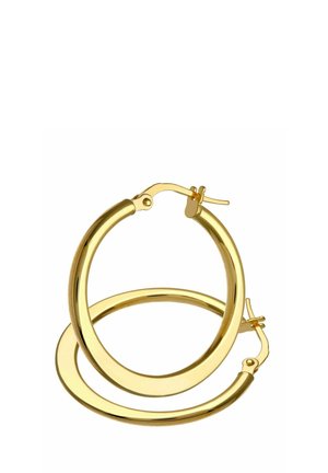 CLASSIC FLAT CREOLE DIAMETER - Ohrringe - yellow gold-coloured