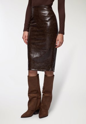 Gonna a tubino - testa moro