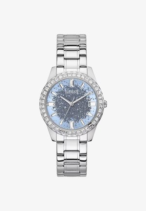 Montre - silver glitterblue