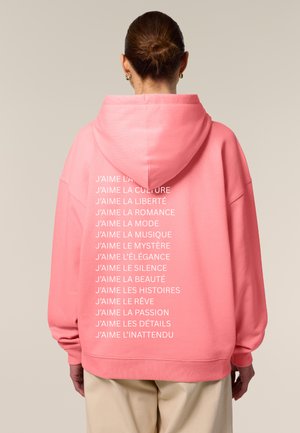 JAIME MIRA OVERSIZED PRINT - Mikina s kapucňou - pink