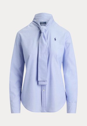 Polo Ralph Lauren, SLIM FIT COTTON TIE-NECK SHIRT - Hemdbluse - medium blue