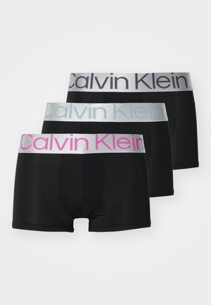 LOW RISE TRUNK 3 PACK CKR STEEL MICRO - Boxer briefs - black