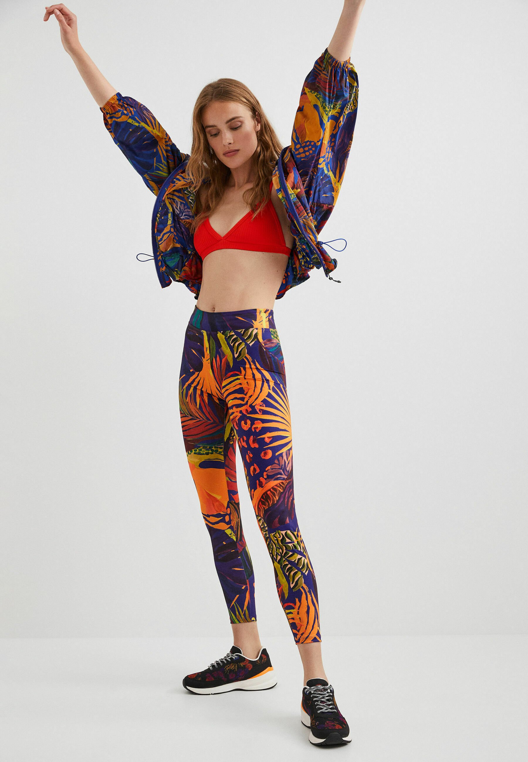 Desigual Leggings - red/rosso - Zalando.it