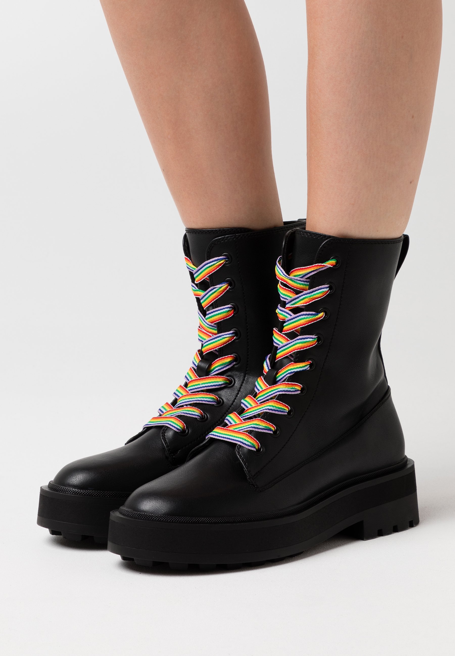 PRIDE - Platform ankle boots - black