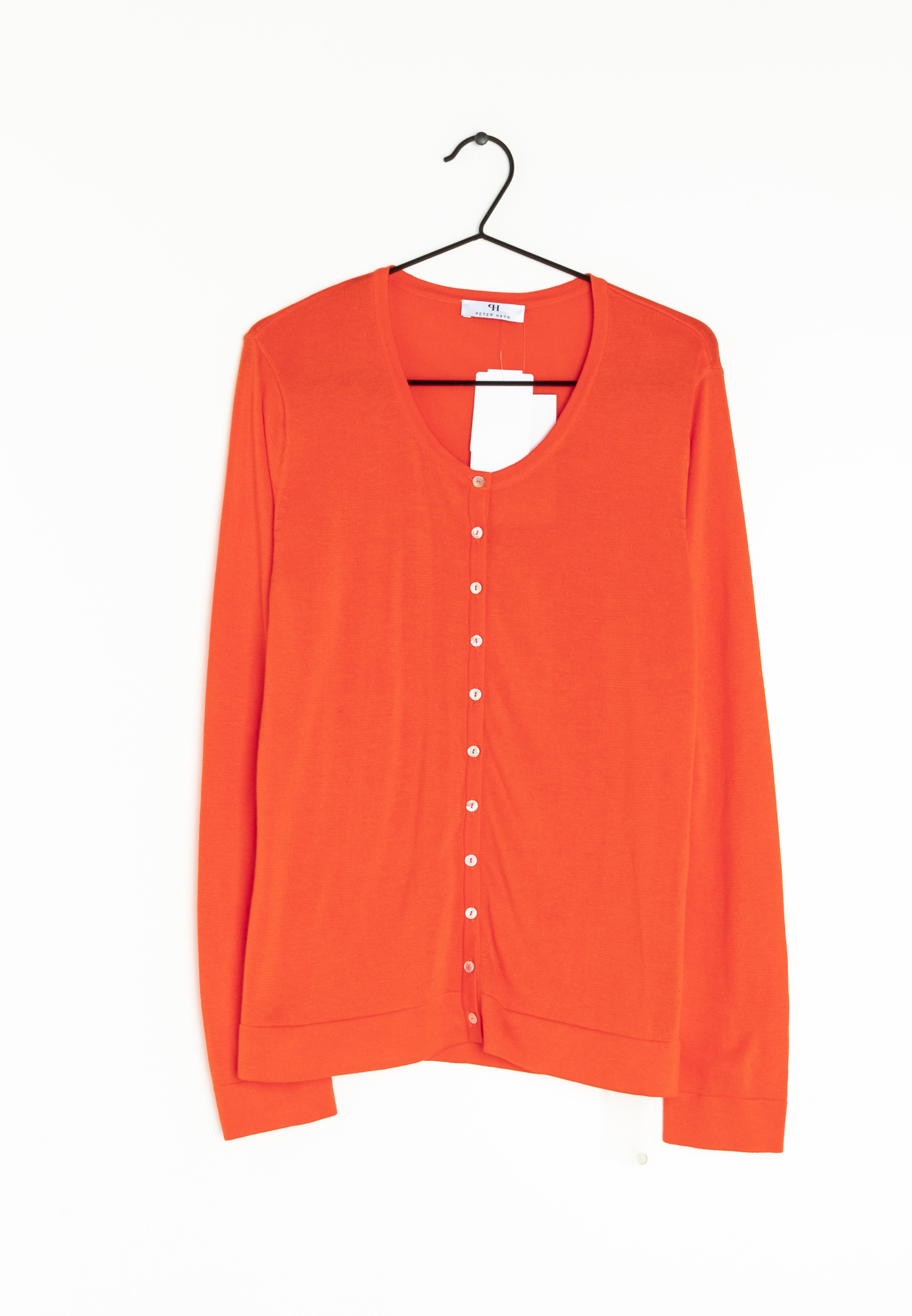 PETER HAHN Cardigan - orange - (Pre-owned) - Zalando.de
