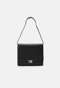 Calvin Klein ARCHIVE SHOULDER BAG SHINY - Handtas - black