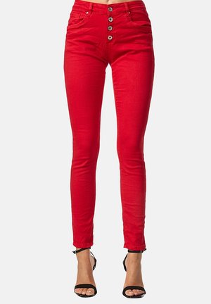 Slim fit jeans - rot