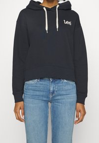 Lee Felpa con cappuccio - black