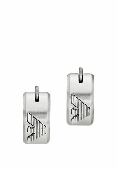 Emporio Armani EAGLE LOGO - Örhänge - silver coloured