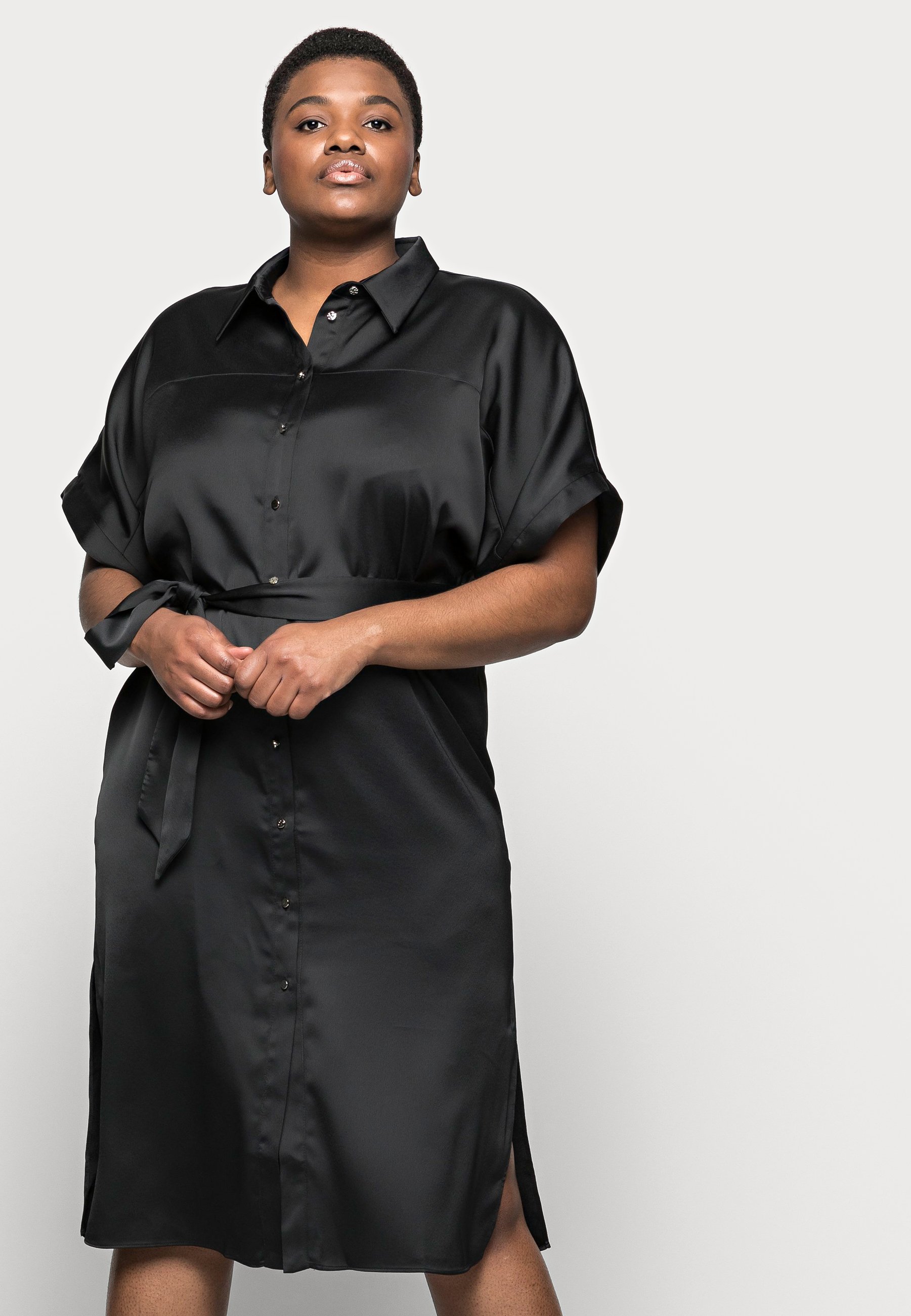 River Island Plus Shirt dress - black 