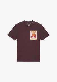 Niet geselecteerd, red brown