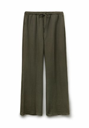 Tezenis, CRINKLE PALAZZO - Pantalon classique - green
