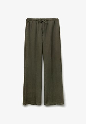 Tezenis, CRINKLE PALAZZO - Pantalon classique - green