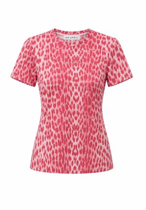 OH APRIL, JOY SLIM FIT T-SHIRT - T-shirts print - leo raspberry