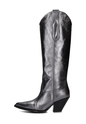 Cowboy/Biker boots - zilver