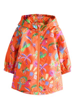 Next REGULAR FIT - SHOWER RESISTANT PRINTED CAGOULE  - Vodotesná bunda - orange character