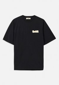 CUT OUT LOGO TEE UNISEX - T-shirt med print - black