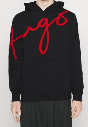 Felpa con cappuccio - black
