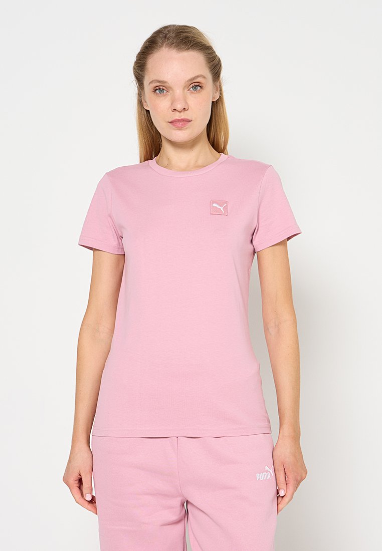 Puma T-shirt basic donkerroze