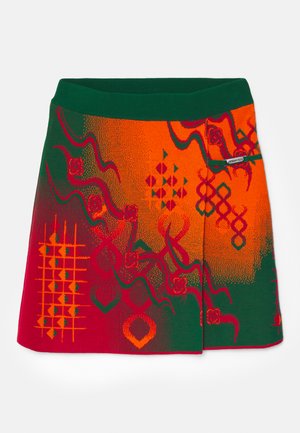 Ahluwalia LAILI SKIRT - Wrap skirt - orange & green