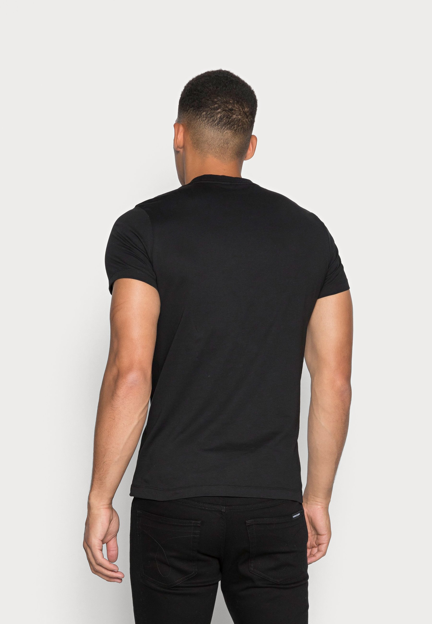 calvin klein plain black t shirt