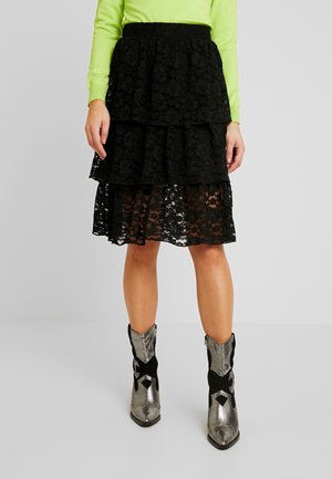 Falda acampanada - black