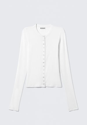 Weekday SLIM LONG-SLEEVED - Gilet - white