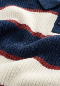 Next REGULAR FIT - STRIPE RUGBY - Langærmet T-shirt - navy blue burgundy