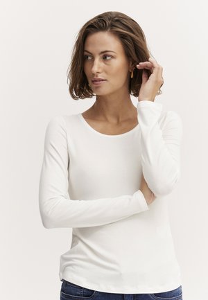 FRKasic - Top s dlhým rukávom - white