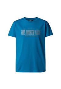 The North Face REFLECTIVE LOGO TEE - Potiskana majica - dusk blue