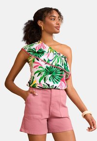 REGULAR FIT  - T-shirt print - green tropical print