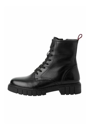 Platform ankle boots - black