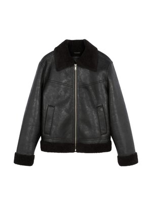Lee, AVIATOR JACKET - Яке от изкуствена кожа - black