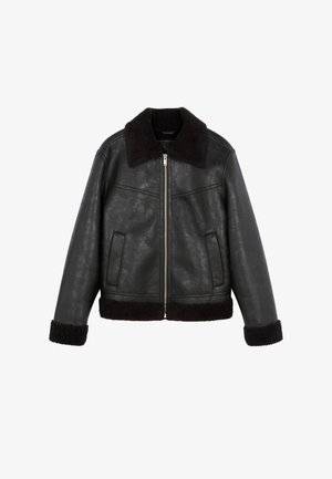 Lee, AVIATOR JACKET - Veste en similicuir - black