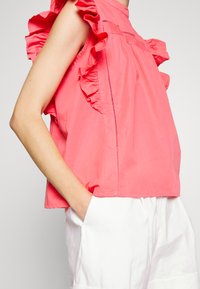 2nd Day CORA CRISPY POPLIN - Μπλούζα - sunkist coral