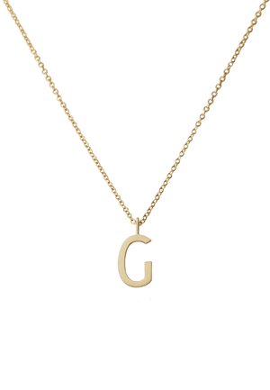 Design Letters HALSKETTE MIT GROß INITIAL CHARM GOLD (A-Z) - Halskæder - gold-coloured