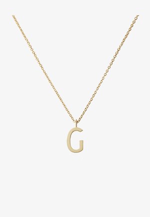 Design Letters HALSKETTE MIT GROß INITIAL CHARM GOLD (A-Z) - Collier - gold-coloured